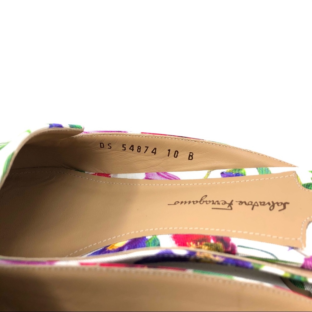 SALVATORE FERRAGAMO floral mules, size 10 - Picture 9 of 14